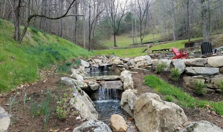 outdoor water feature