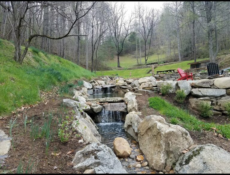 outdoor water feature