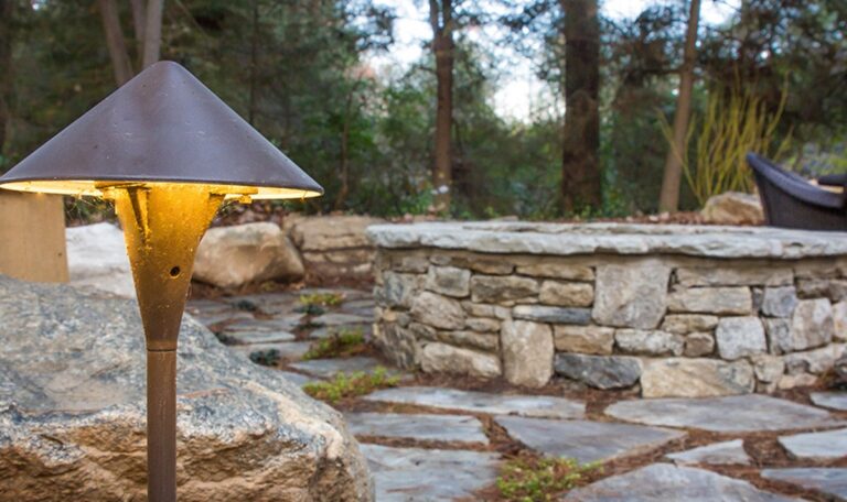 lighting and firepit