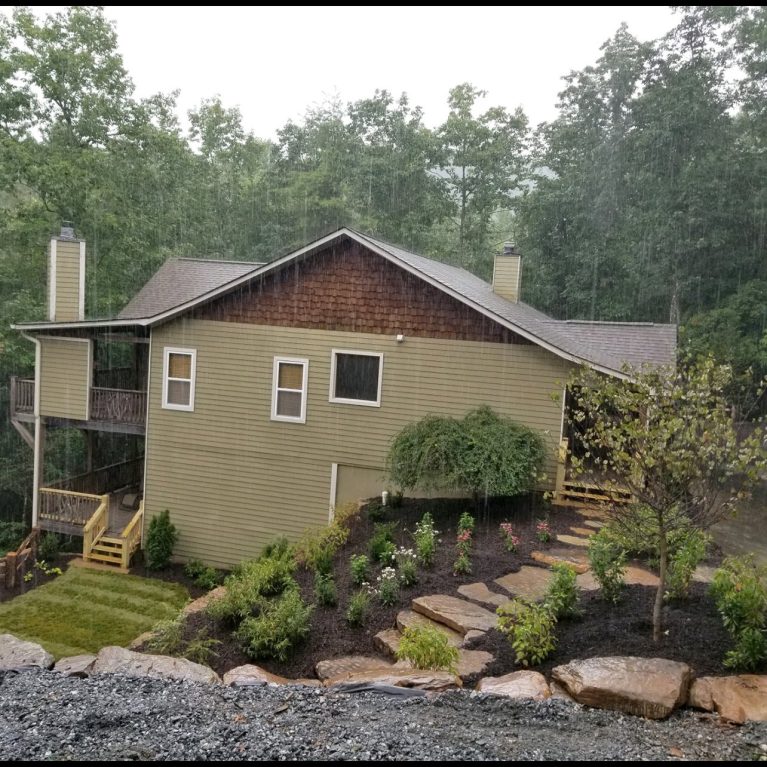 deck, fence, retaining wall, landscape design